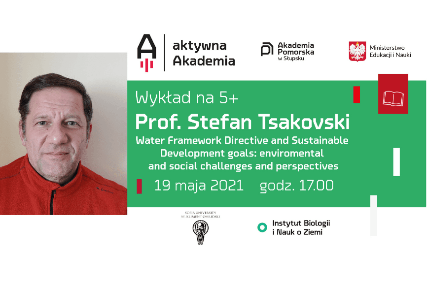 Invitation: “Water Framework Directive and Sustainable Development goals: enviromental and social challenges and perspectives” - an ‘A+ Lecture’ by Professor Stefan Tsakovski