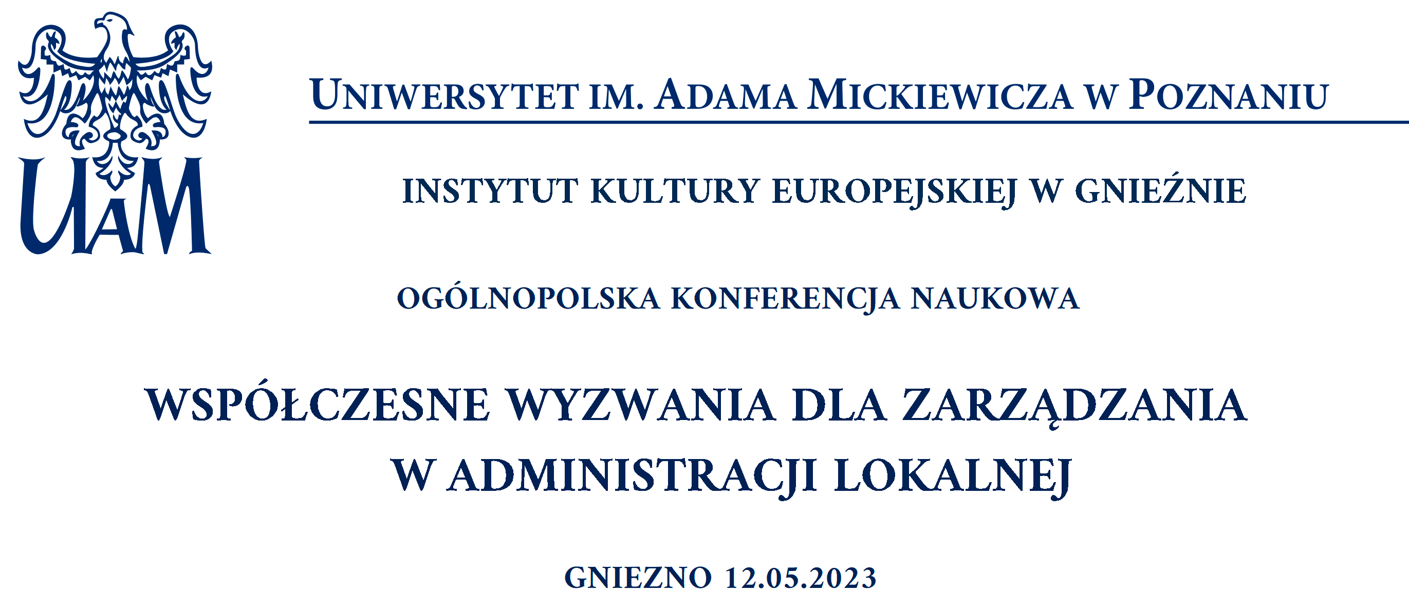 Konferencja naukowa- Współczesne wyzwania dla zarządzania w administracji lokalnej