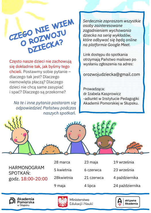 "Czego nie wiem o rozwoju dziecka?"