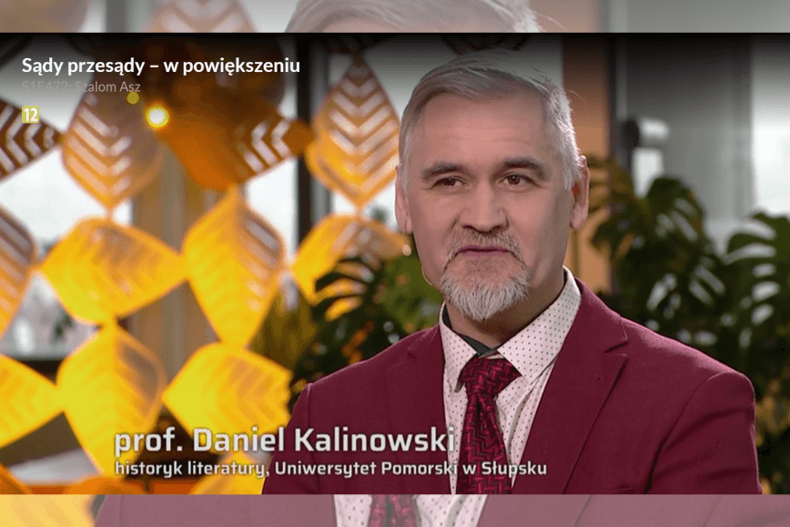 Wizyta Dyrektora Szkoły Doktorskiej naszej Uczelni - prof. Daniela Kalinowskiego w programie telewizyjnym "W powiększeniu"