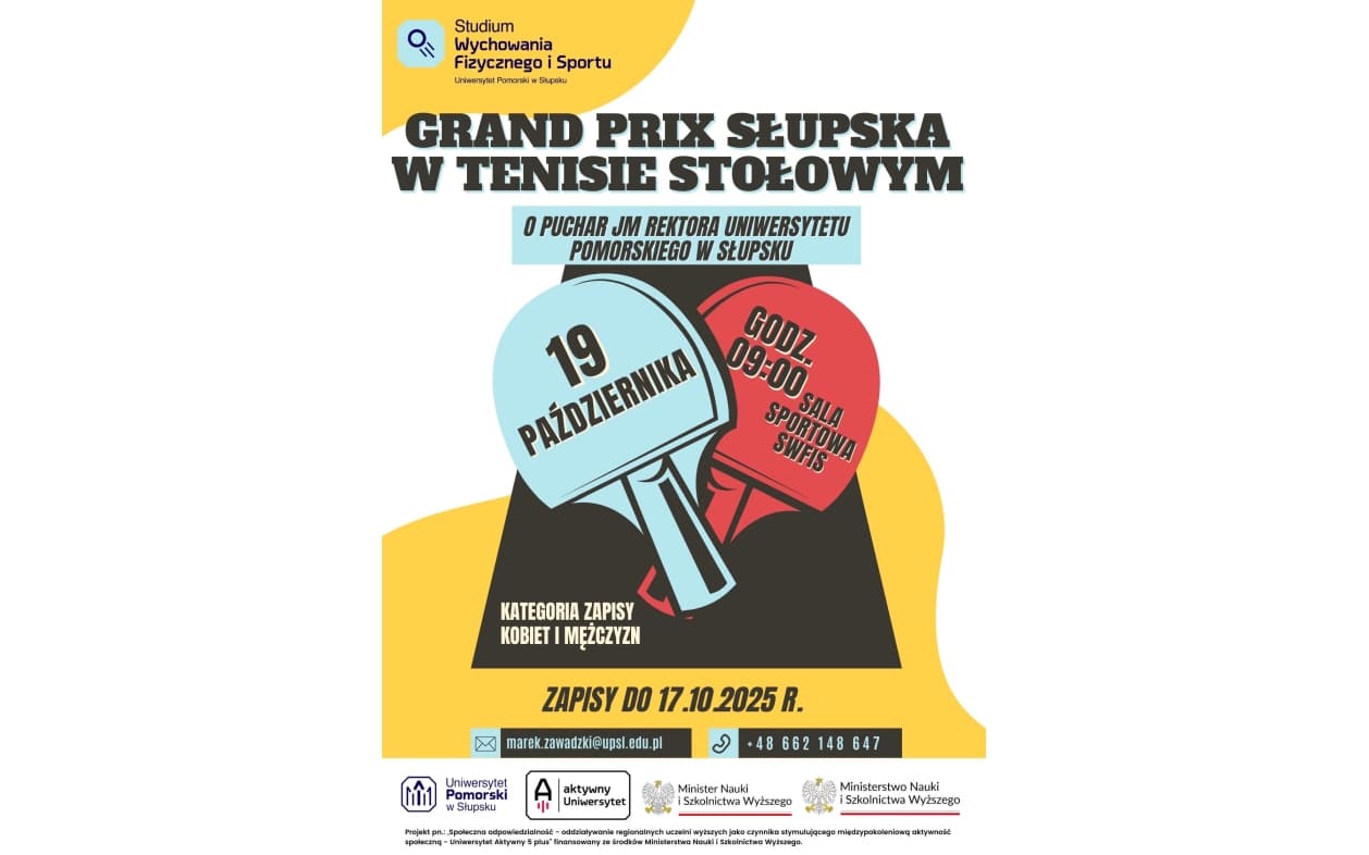 Grand Prix Słupska w Tenisie Stołowym o puchar JM Rektora Uniwersytetu Pomorskiego