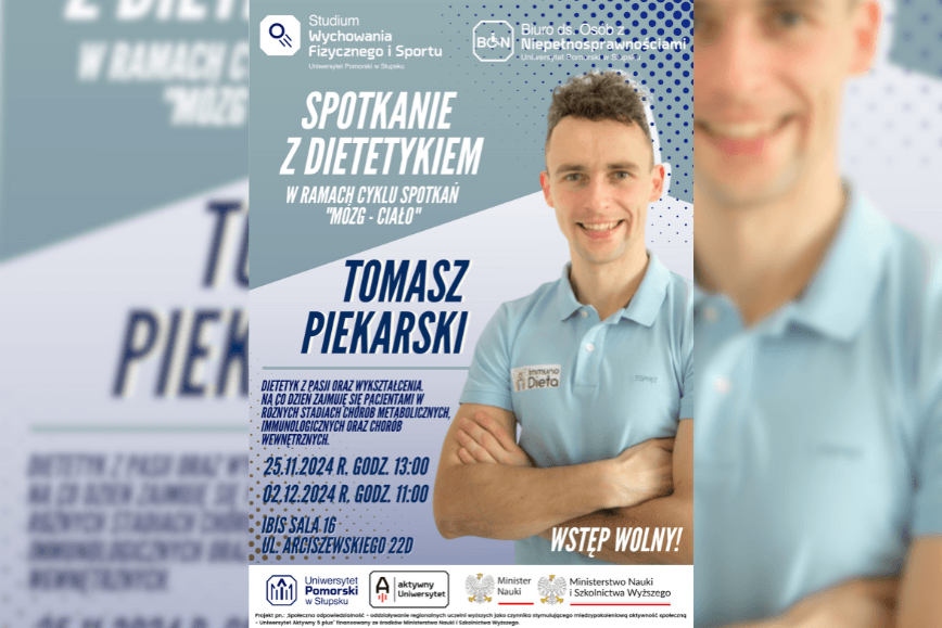 Spotkanie z dietetykiem w ramach cyklu spotkań "Mózg - Ciało"