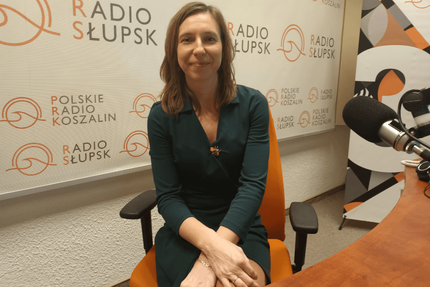dr Anna Łozowska-Patynowska w Polskim Radiu Koszalin