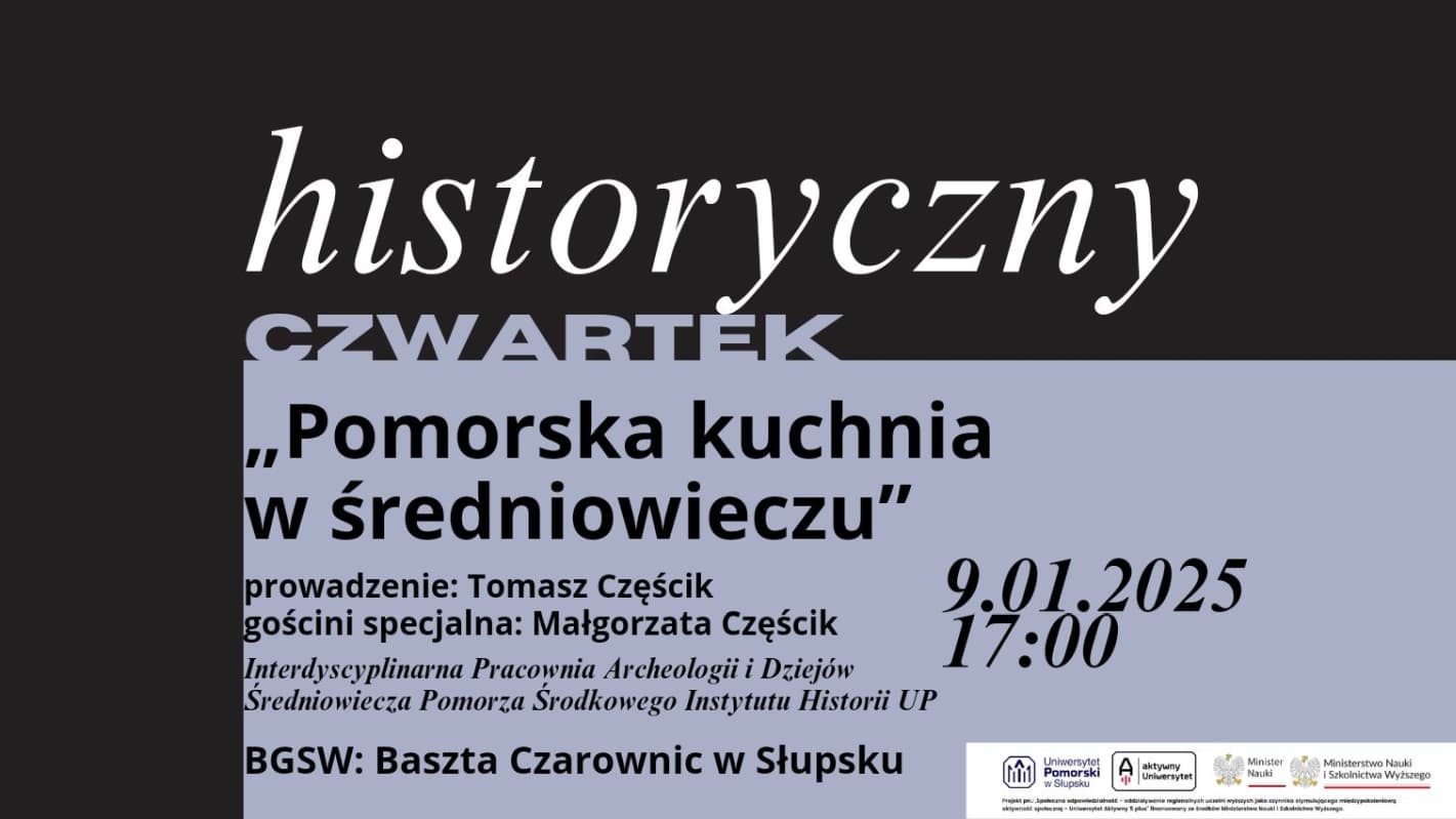 Zapraszamy na pierwszy w 2025 roku Słupski Historyczny Czwartek