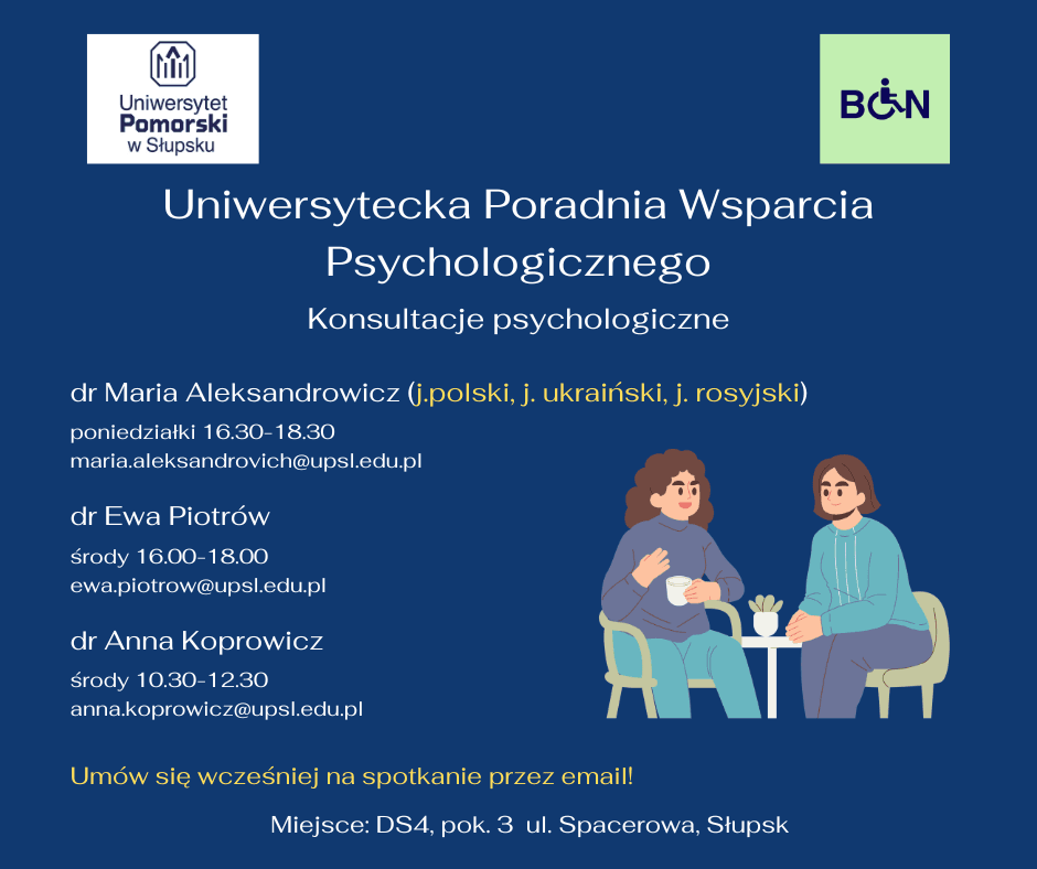 Pomoc psychologiczna DS4, pok. 3