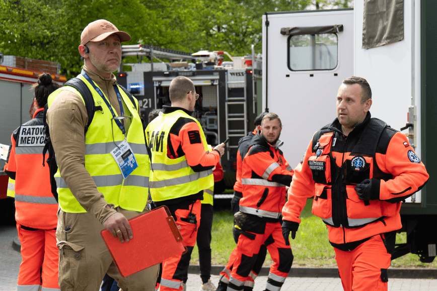 Symulacja wypadku masowego