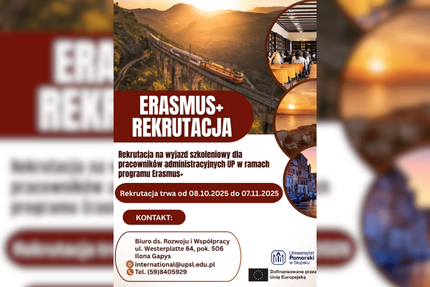 Rekrutacja na wyjazd szkoleniowy dla pracowników administracyjnych UP w ramach programu Erasmus+