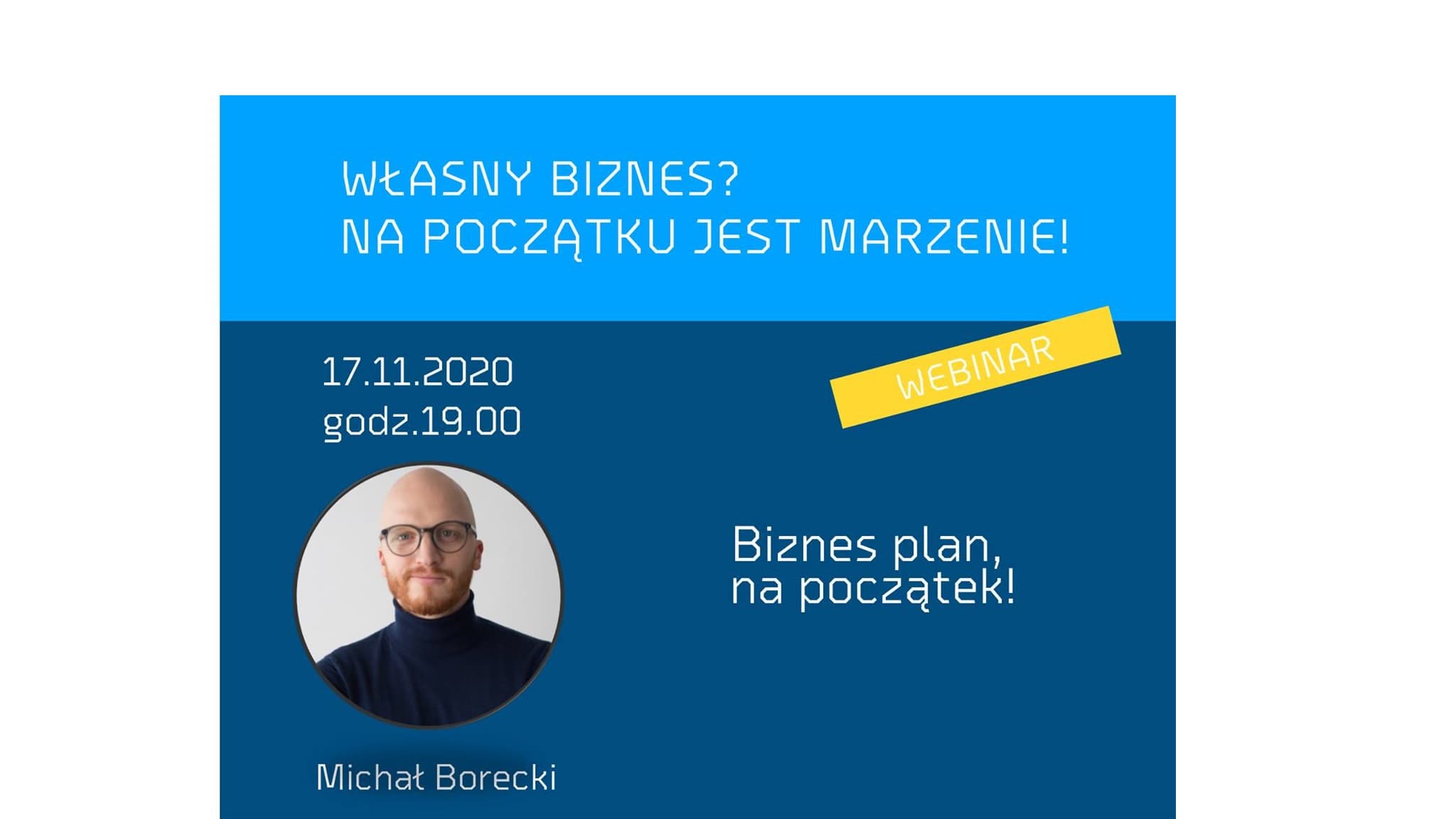 Webinar - Biznes plan, na początek!