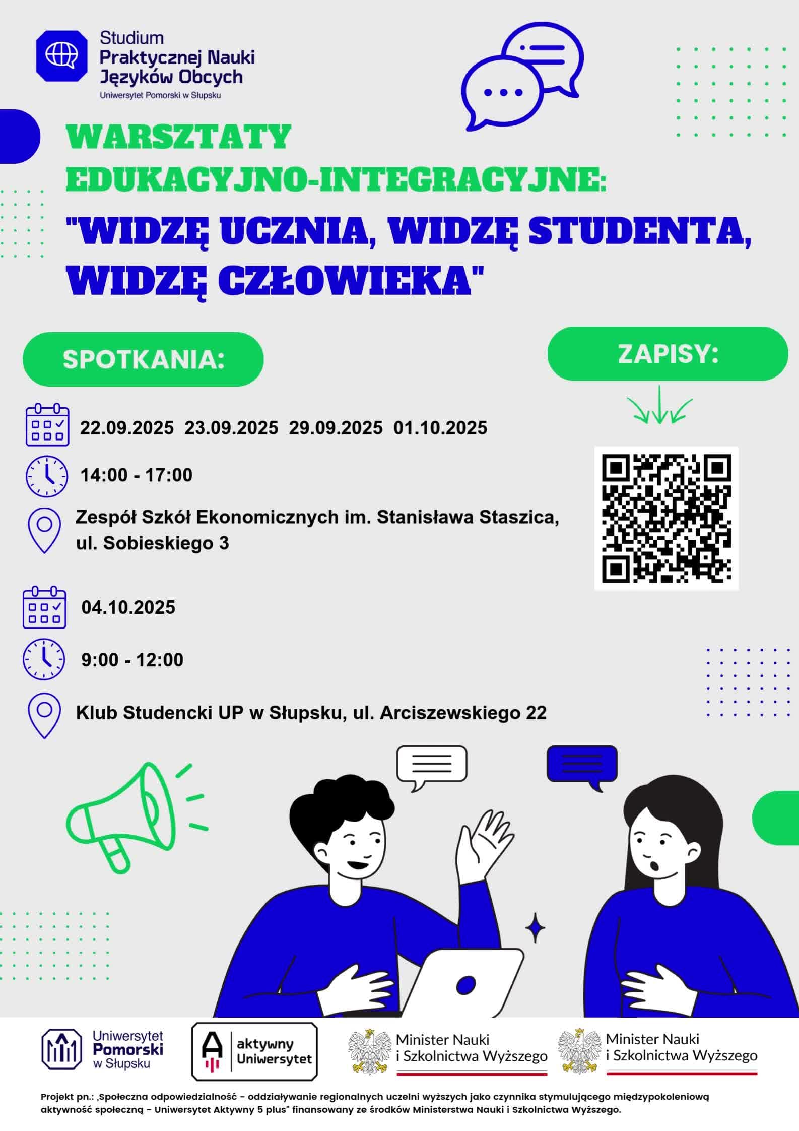 Warsztaty edukacyjno-integracyjne „Widzę ucznia, widzę studenta, widzę człowieka”