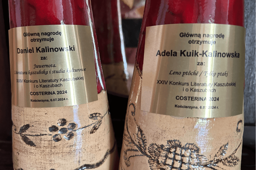 Pierwsze nagrody podczas XXIV Konkursu Literatury Kaszubskiej i o Kaszubach Costerina 2024 w Kościerzynie.