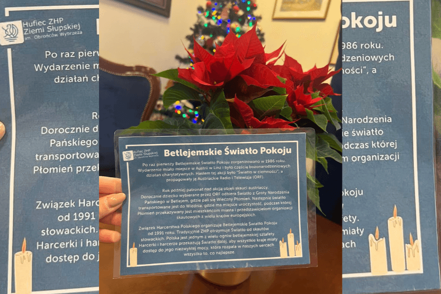 Betlejemskie Światło Pokoju dotarło na nasz Uniwersytet