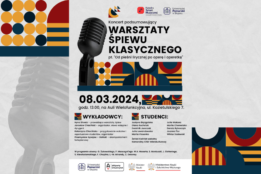 Koncert podsumowujący warsztaty śpiewu klasycznego pt. „Od pieśni lirycznej po operę i operetkę”