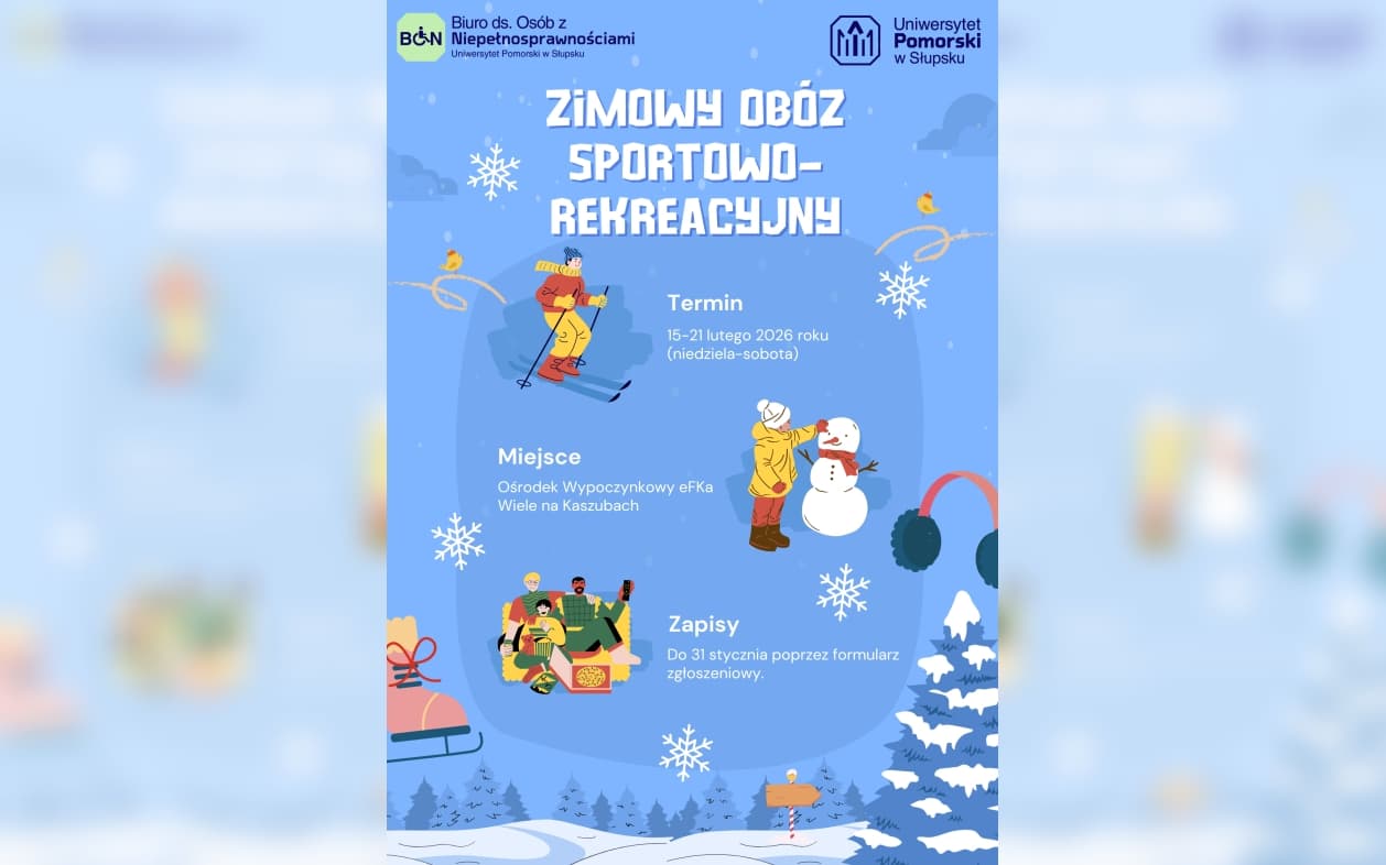 Zimowy obóz sportowo-rekreacyjny na Kaszubach