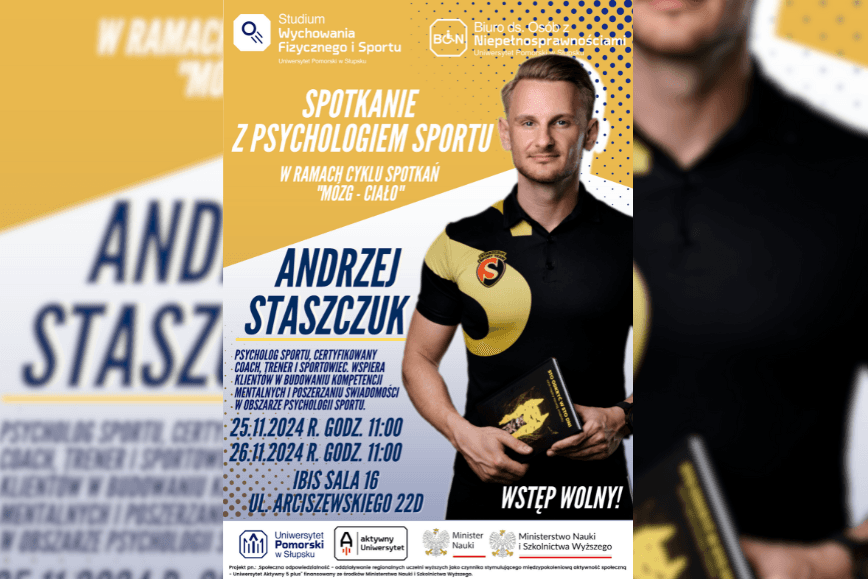 Spotkanie z psychologiem sportu - w ramach cyklu spotkań "Mózg - Ciało"