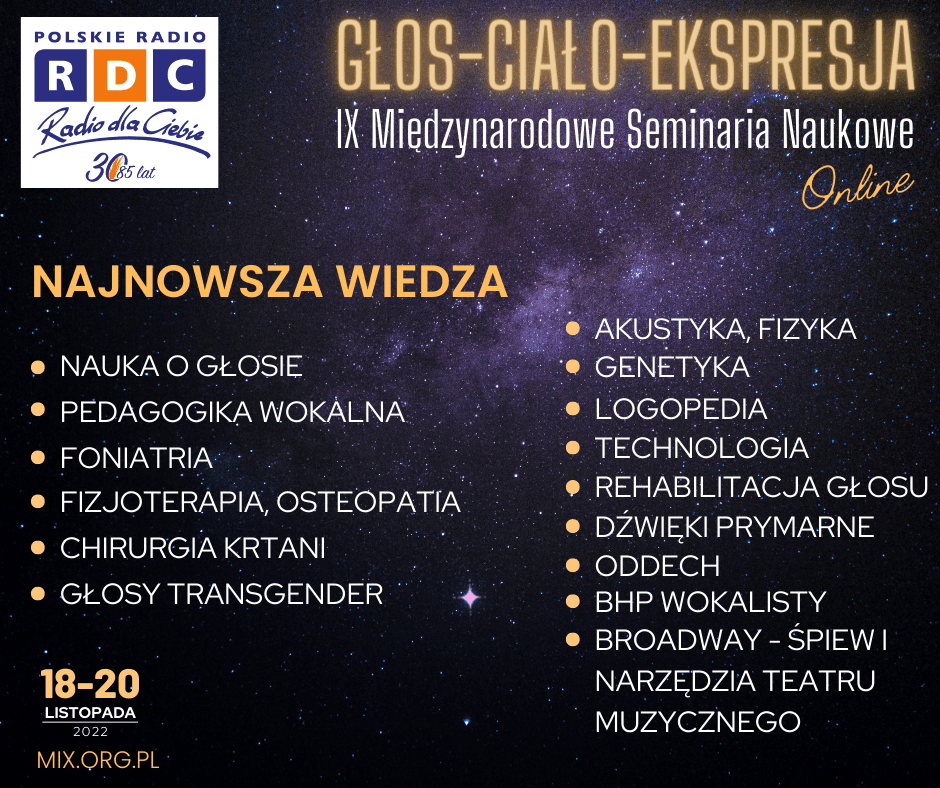 IX Seminaria GŁOS-CIAŁO-EKSPRESJA
