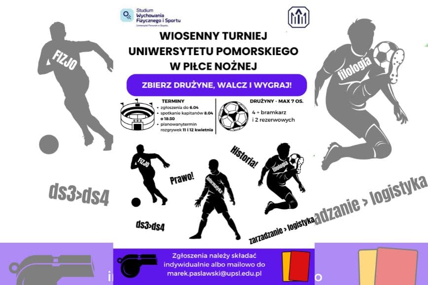 Wiosenny turniej Uniwersytetu Pomorskiego w piłce nożnej