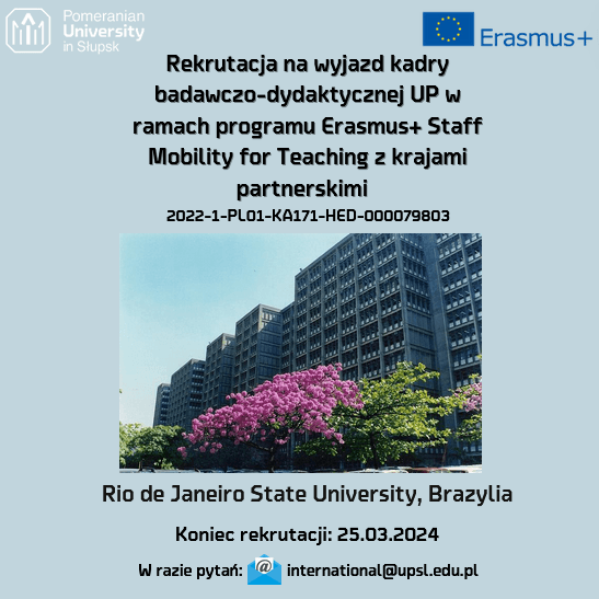 Rekrutacja na wyjazd kadry do Brazylii