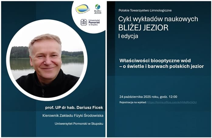 Światło i barwy jezior – dr hab. Dariusz Ficek, prof. UP o właściwościach biooptycznych wód